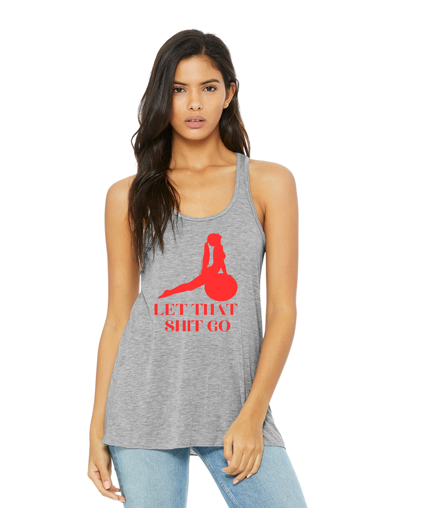 Let That Shit Go Pilates Flowy Tank Top for Women