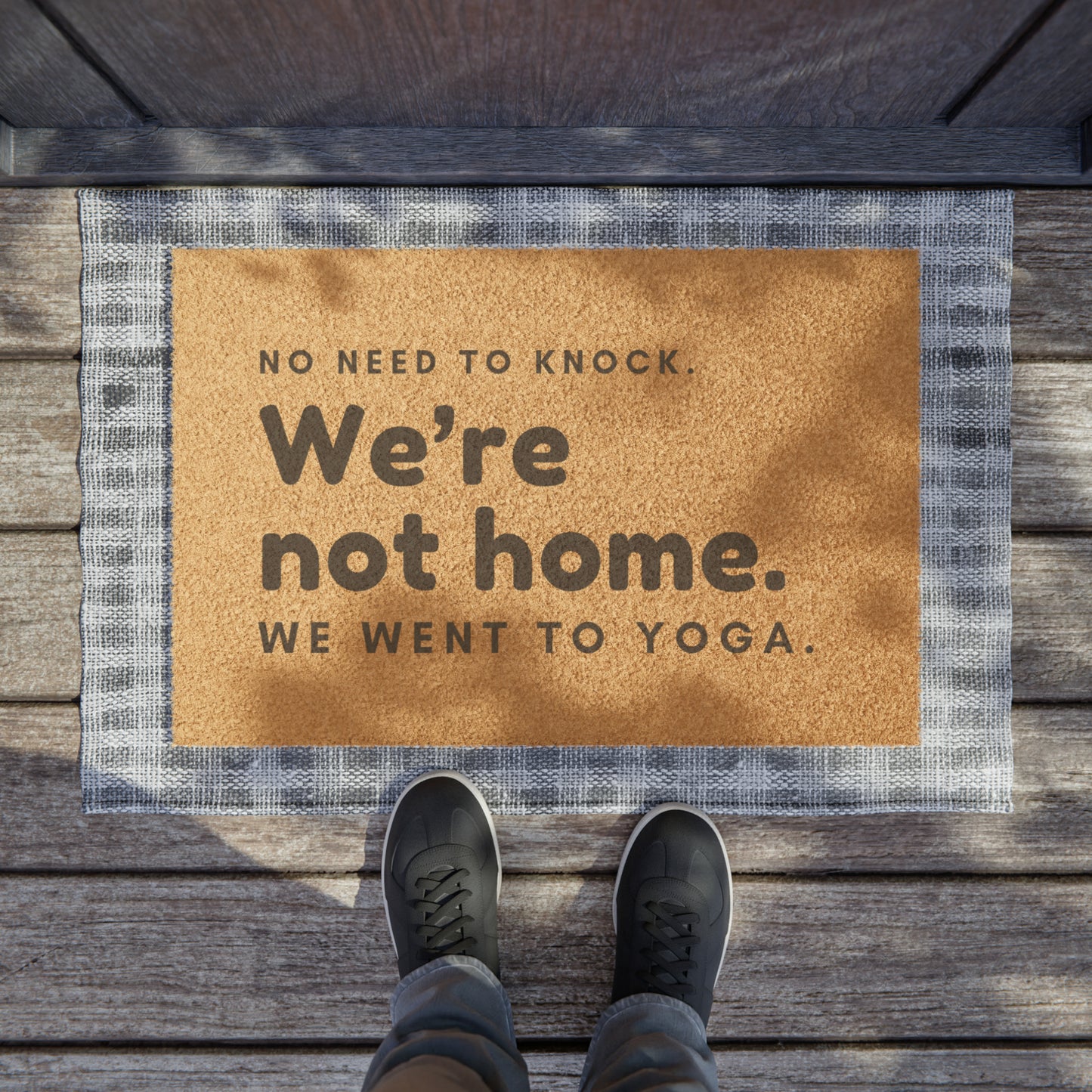 We're not Home - Yoga Doormat