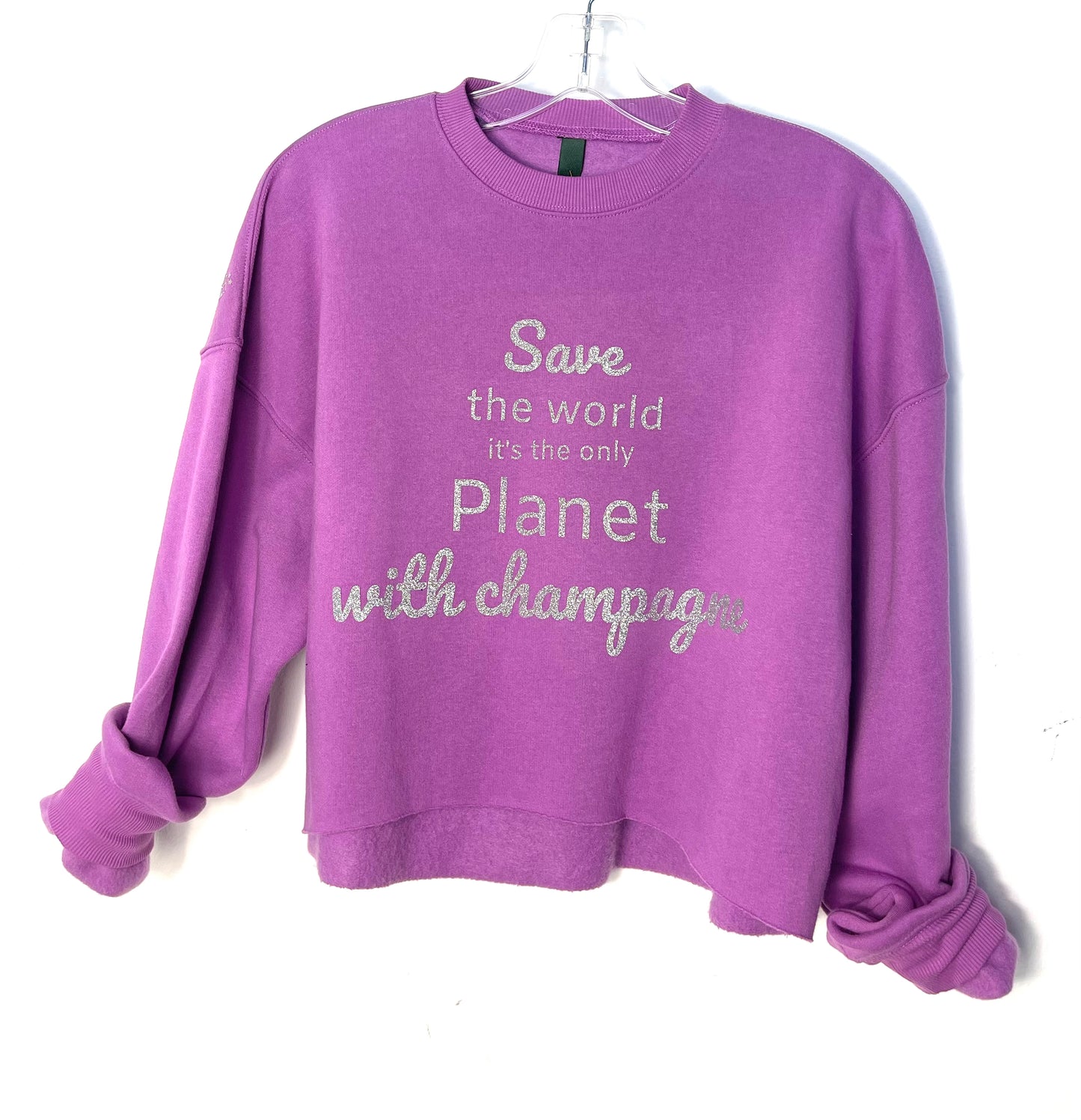 Save the World Cropped Sweatshirt