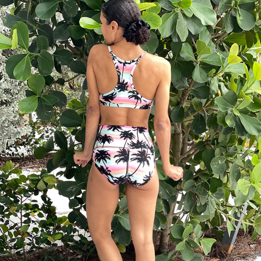 Yoga Outfit in tropical print