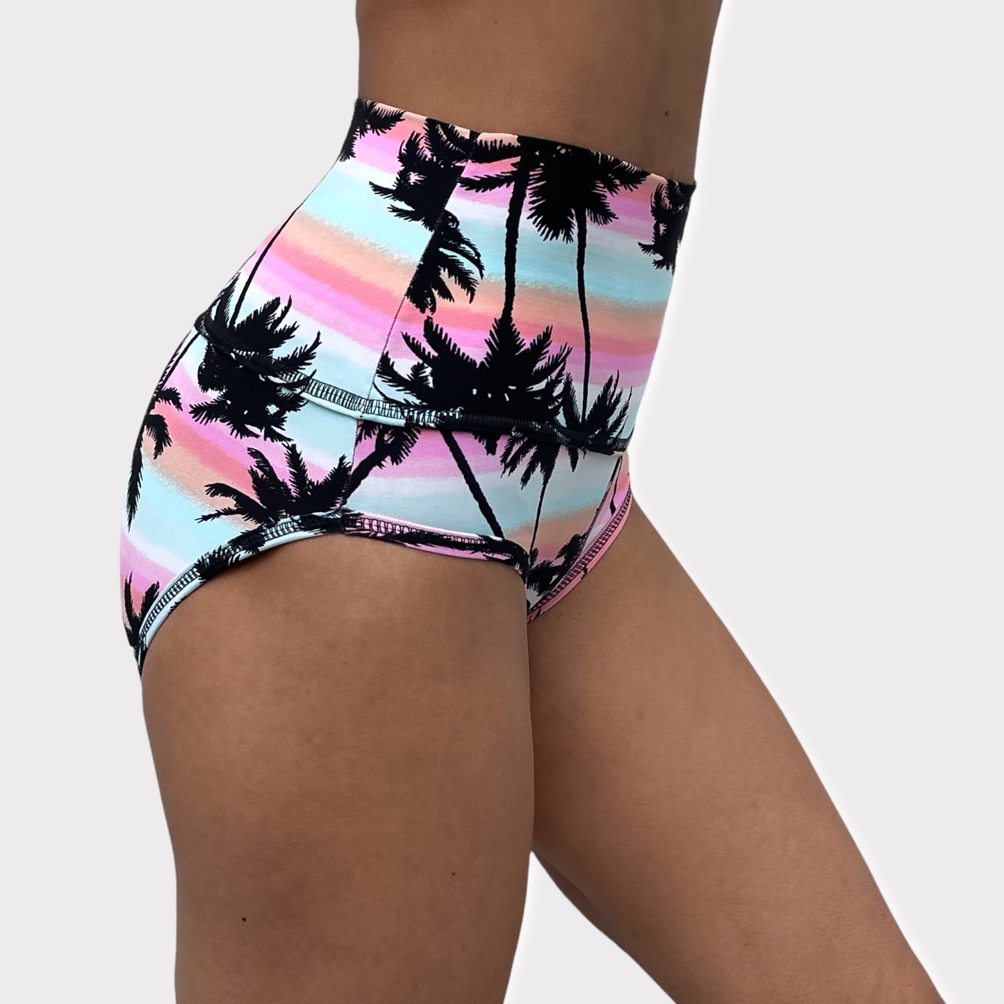 Palm trees bikram yoga shorts